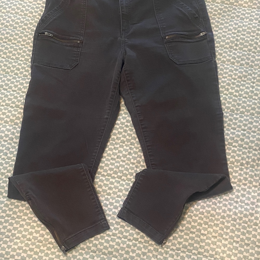 Knox Rose Black Pants with Zipper Detail